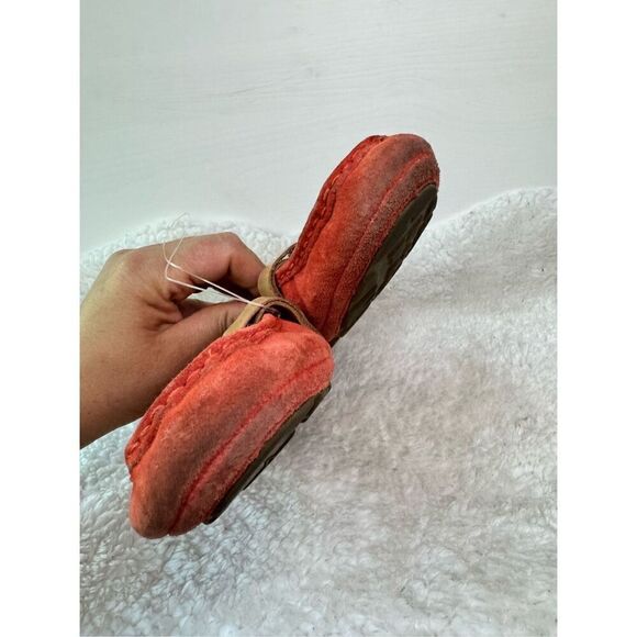 UGG ORANGE AVEN Suede MOCASSIN Driving Loafers! Size 6,5 leather summer fashion - Picture 11 of 14